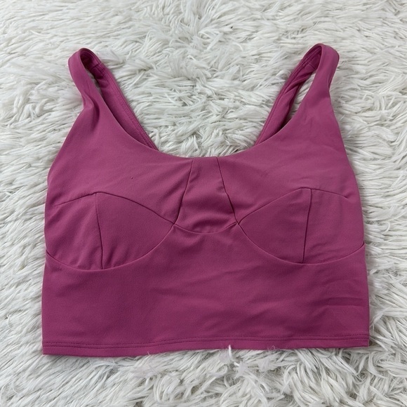Lululemon Nulu Front-Darting Yoga Bra *Light Support, B/C Cup Pink Blossom - Picture 1 of 5